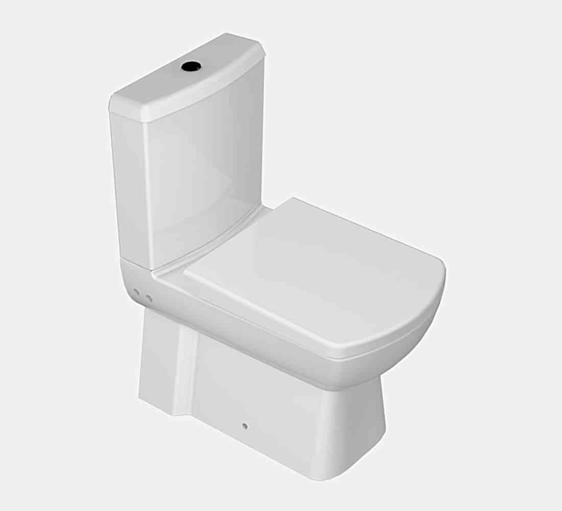 Plaza Duvara Dayalı Klozet + Slim Rezervuar