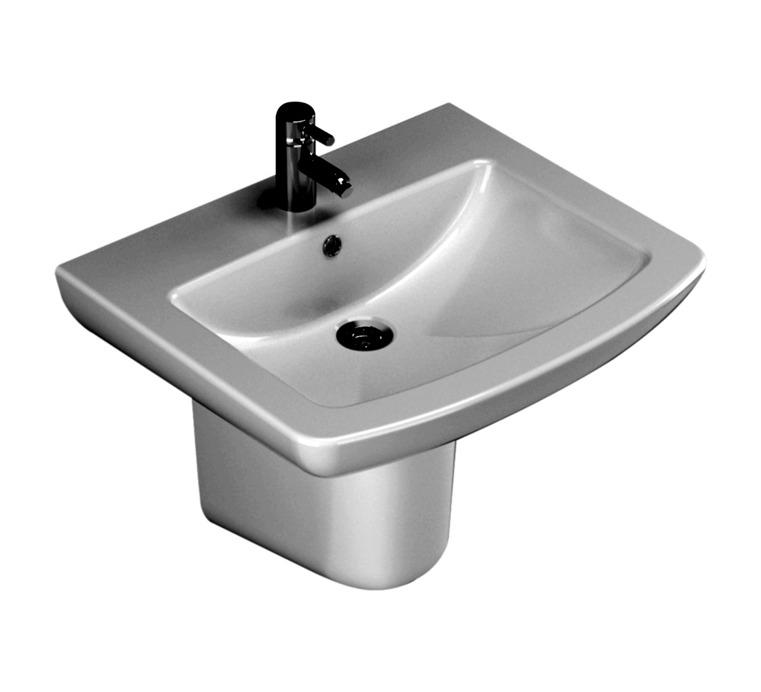 Plaza Lavabo 60 cm Yarım Ayak