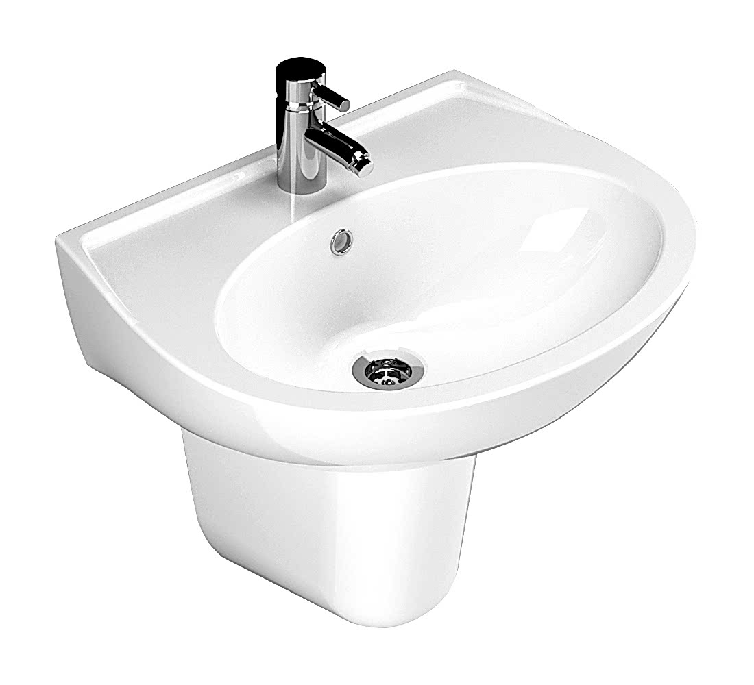 Polo Lavabo 55 cm Yarım Ayak