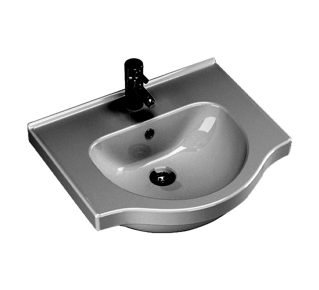 Yakamoz 55 cm Etajerli Lavabo